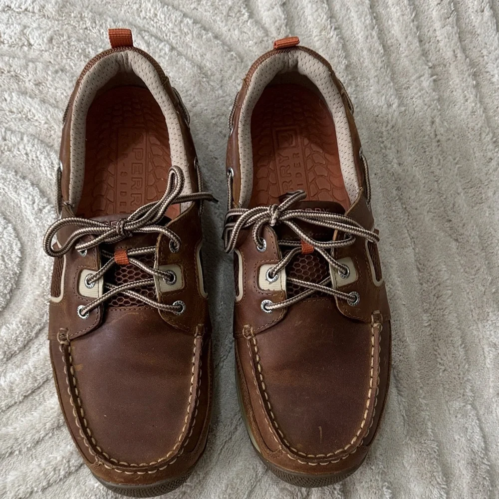 Sperry Men's Brown Leather Boat Shoes